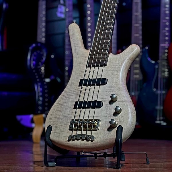 Baixo 5 Cordas Warwick Corvette Natural Transparent Satin