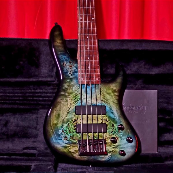 Baixo 5 Cordas Ativo Sadowsky Metroline Modern Bass Special Edition Nebula Green & Blackburst High Polish