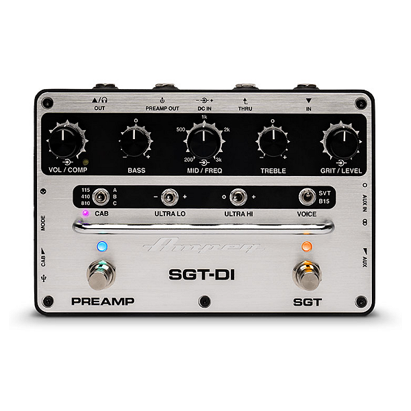 Pedal Preamp Para Baixo Ampeg SGT-DI Onboard IR Loader