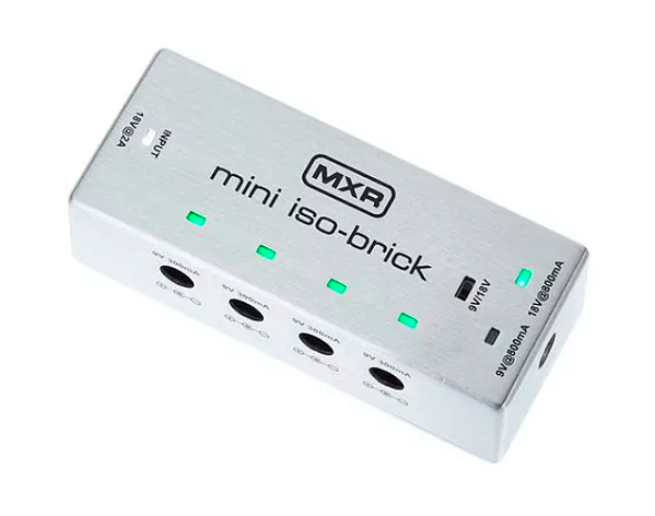 Fonte De Energia Para 5 Pedais Mxr Mini Iso Brick 9v/18v