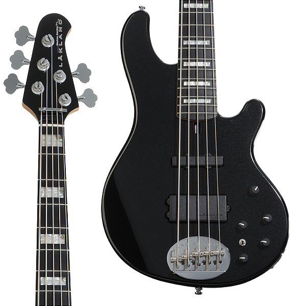 Baixo 5 Cordas Lakland Skyline Series 55-02 Deluxe Black Sparkle
