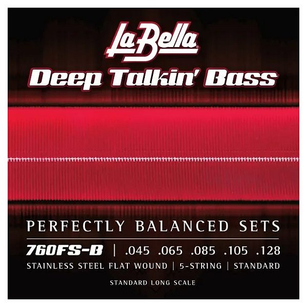 Encordoamento Para Baixo 5 Cordas La Bella Deep Talkin’ Bass Flats .045