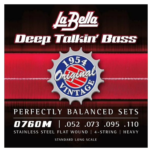 Encordoamento para Baixo 4 Cordas La Bella Deep Talkin’ Bass 1954 “Original” .052