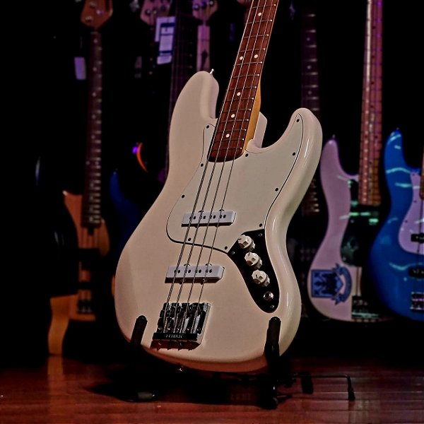Baixo 4 Cordas Fender Jazz Bass Olympic White Captador Custom Shop