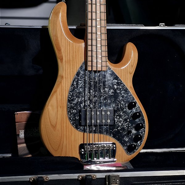 Baixo 5 Cordas Ativo Music Man Stingray5 H Piezo Natural
