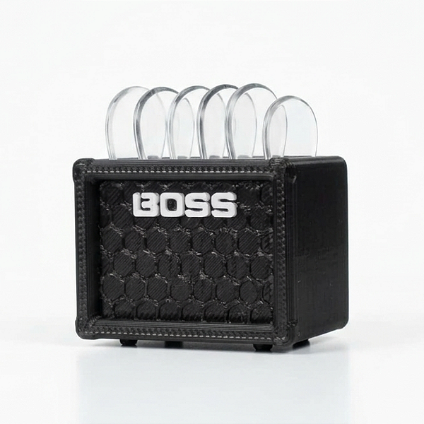 Porta 6 Palheta Mini Amplificador Gabinete Boss 3D