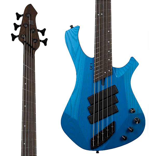 Baixo 5 Cordas Ativo Mayones ORI Enji 5 Mecha Blue