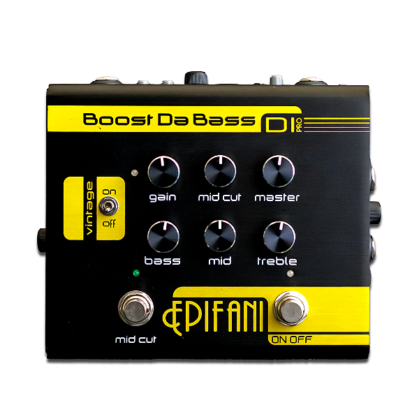 Pedal Preamp para Baixo Epifani Boost Da Bass DI Pro