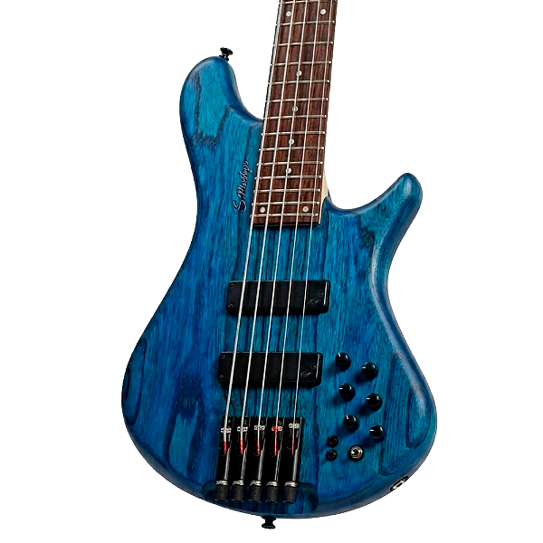 Baixo 5 Cordas Headless S.martyn Element 34" Translucent Blue Matte