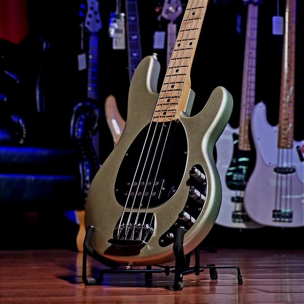 Baixo 4 Cordas Olp By Ernie Ball Music Man Mm2 Egyptian Smoke