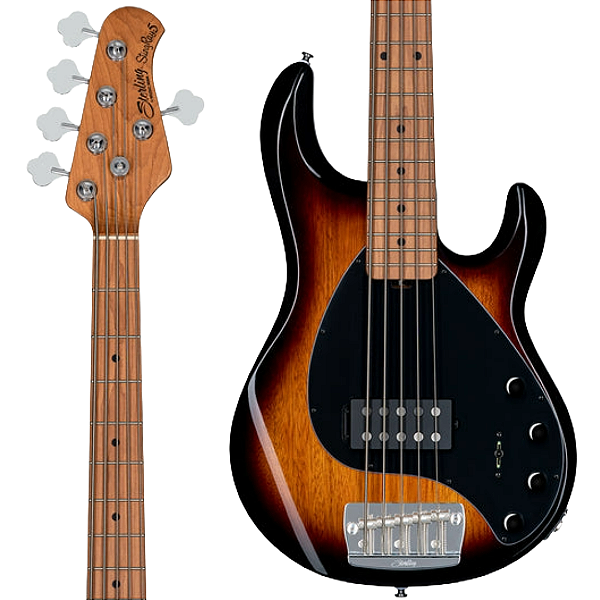 Baixo 5 Cordas Sterling By Music Man Stingray Ray35 Vintage Sunburst