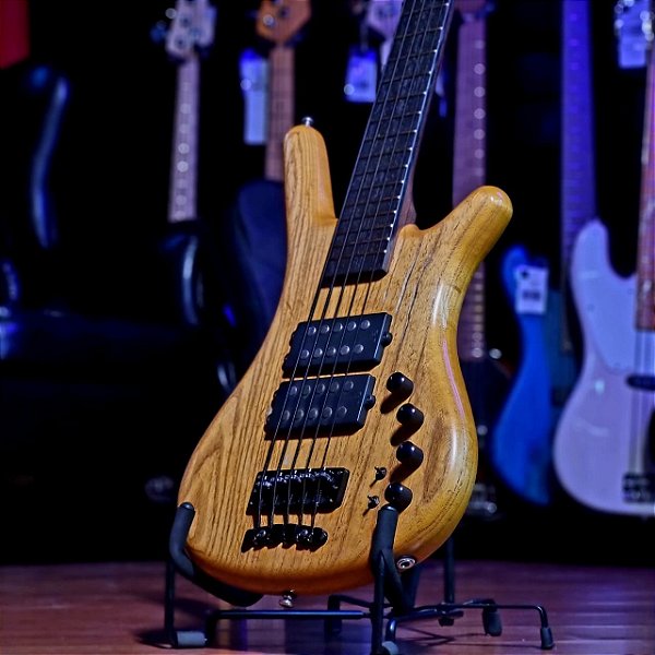 Baixo 5 Cordas Warwick Corvette $$ Honey Violin Oil 2012
