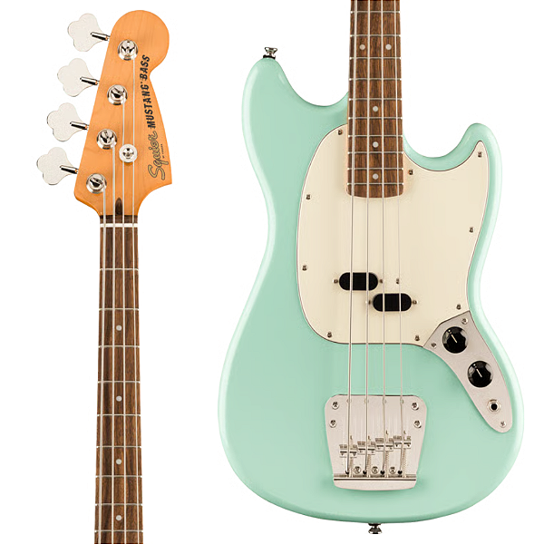 Baixo 4 Cordas Squier by Fender Classic Vibe '60s Mustang Bass Surf Green