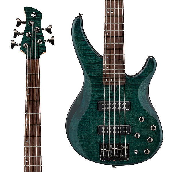 Baixo 5 Cordas Ativo Yamaha TRBX605FM Indigo Blue