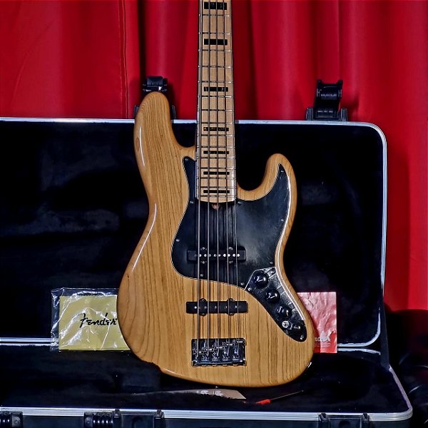 Baixo 5 Cordas Fender American Deluxe Jazz Bass V Natural 2013