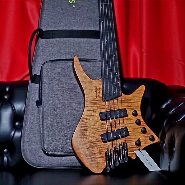 Baixo 5 Cordas Strandberg Boden Bass Prog 5 Brown 2021