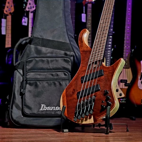 Baixo 5 Cordas Headless Ibanez EHB1265MS Natural Mocha Low Gloss