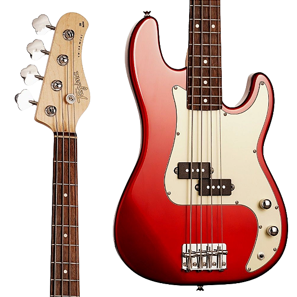 Baixo 4 Cordas Tagima TW-65 Mini Precision Bass Candy Apple Red