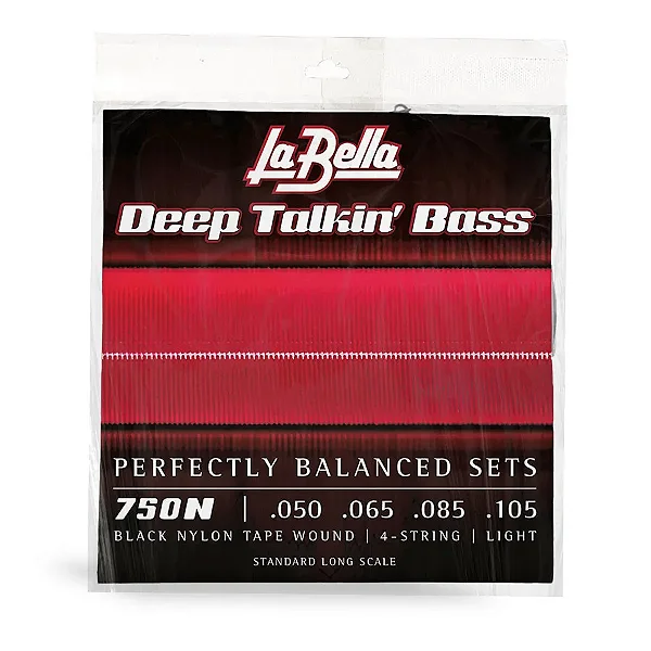 Encordoamento Para Baixo 4 Cordas Deep Talkin’ Bass Black Nylon .050