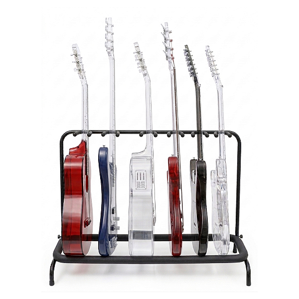 Suporte De Chão para 6 Instrumentos Guitarra Baixo e Violão