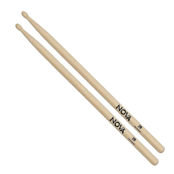 Baqueta para Bateria Nova by Vic Firth 2B Ponta de Madeira