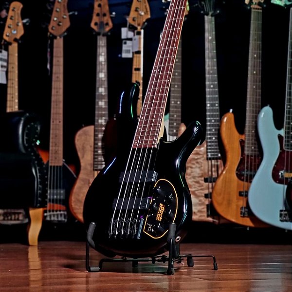 Baixo 5 Cordas Cort Artisan C5 Deluxe Bass Black