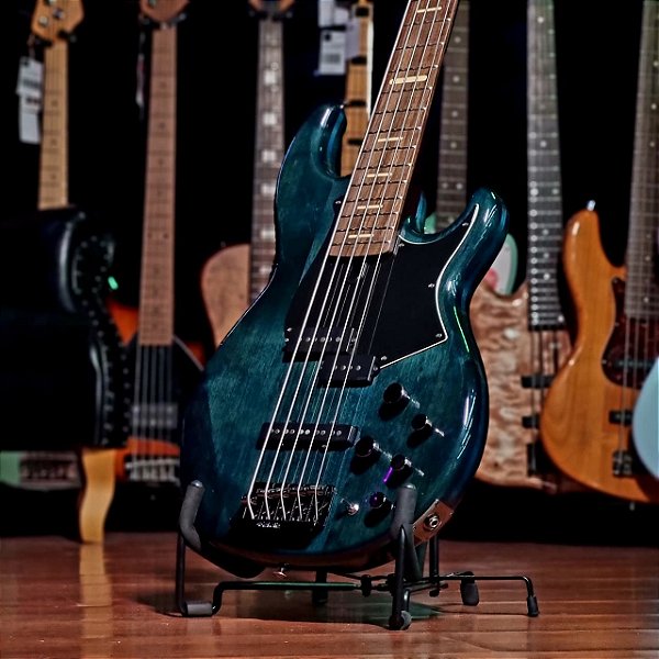 Baixo 5 Cordas Ativo Yamaha Bb735a Indigo Blue