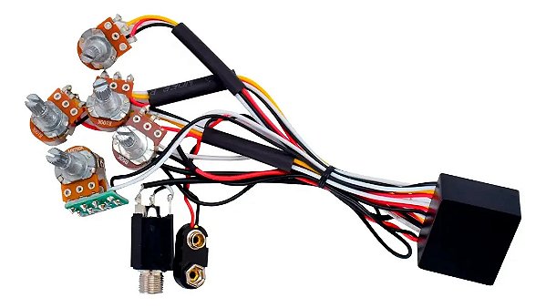 Circuito Ativo Para Baixo 3 Bandas 5 Pot Custom Sound CCB9060