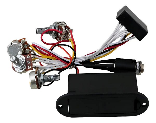 Circuito Ativo Para Baixo 2 Bandas 4 Pot Custom Sound CCB9010