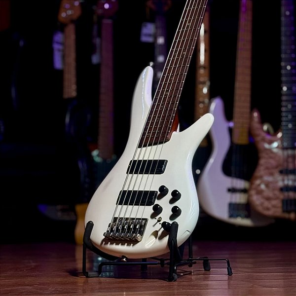 Baixo 6 Cordas Ativo Ibanez SR SR506 White