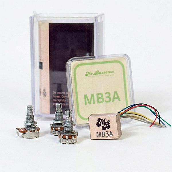 Circuito Ativo Para Baixo 3 Pot Mr. Bassense MB3A