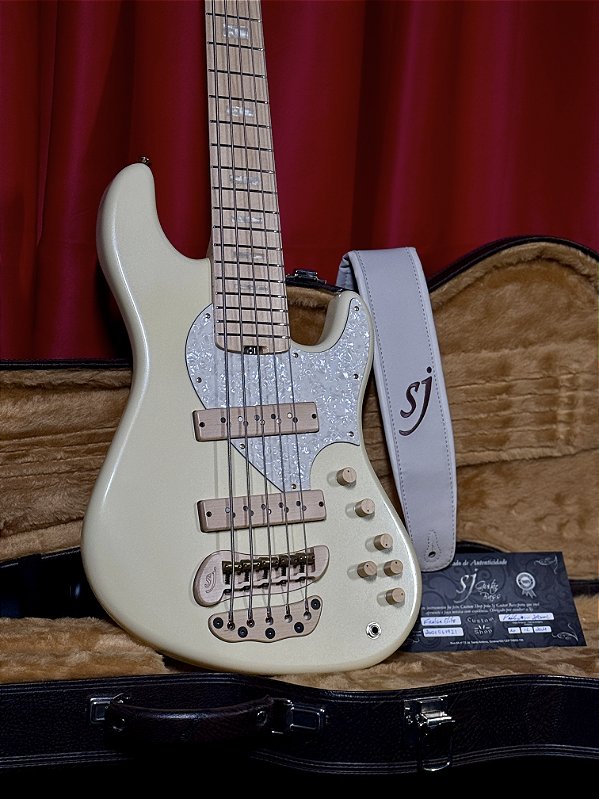Baixo 5 Cordas Ativo SJ F.r.a.t.e.r Elite 5 Super Jazz 3,7 kg