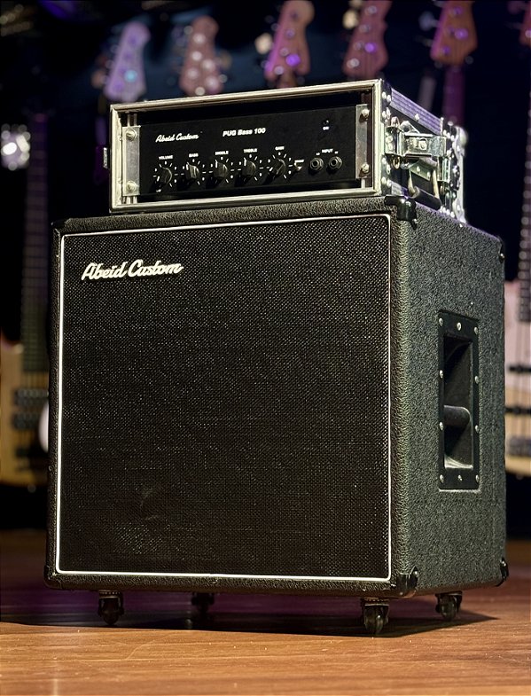 Amplificador Cabeçote Abeid Custom Pug Bass 100 + Gabinete 1x12