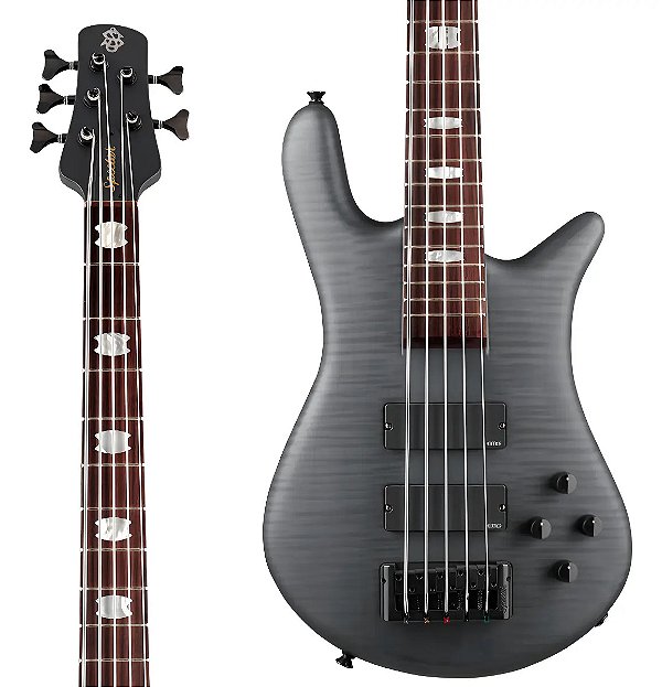 Baixo 5 Cordas Ativo Spector Euro 5 Lx Transparent Black