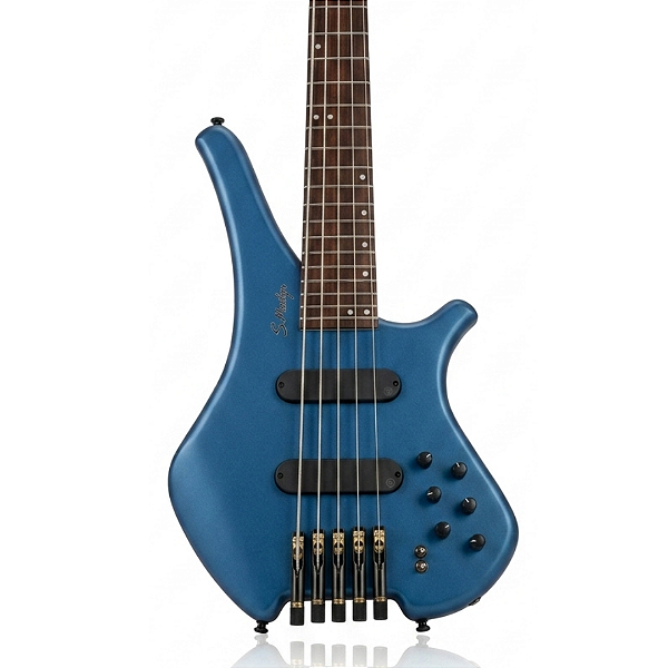 Baixo 5 Cordas Headless S.Martyn Blaze 34 Metallic Sky Blue Matte