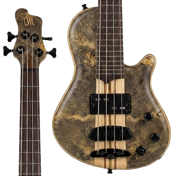 Mini Baixo 4 Cordas Ativo Mayones Cali 4 Trans Natural Matt