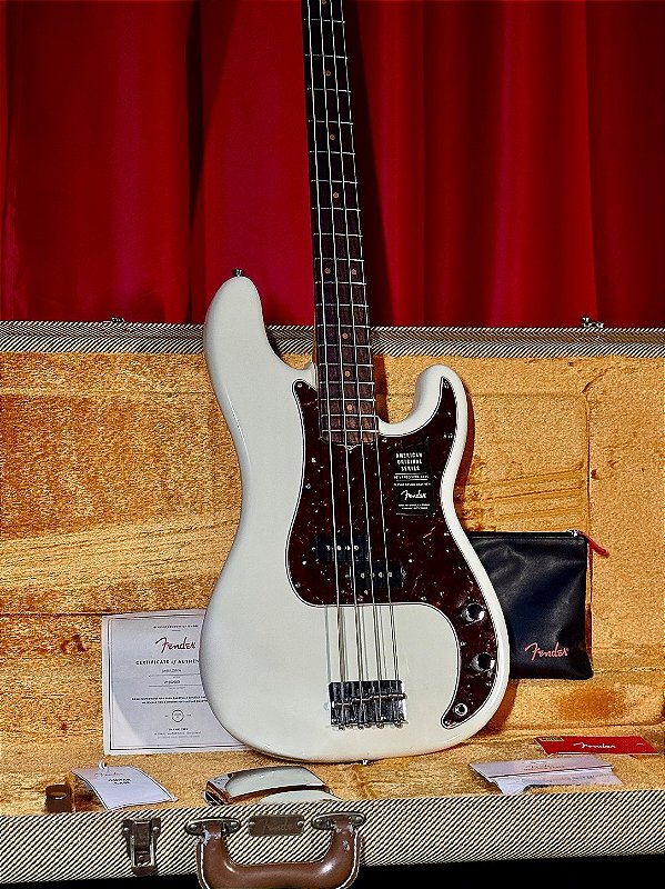 Baixo 4 Cordas Fender American Original '60s Precision Bass Olympic White