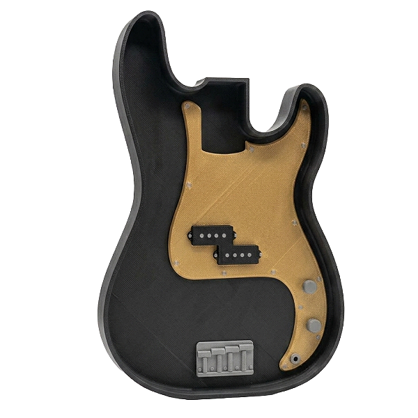 Porta Treco Organizador Baixo Precision Bass Black Gold 3D