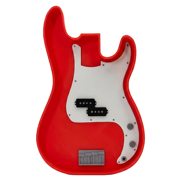 Porta Treco Organizador Baixo Precision Bass Red 3D