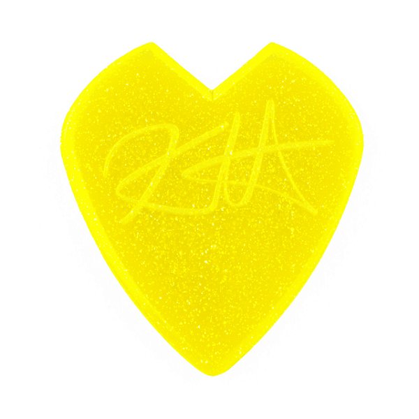 Palheta para Guitarra Dunlop Kirk Hammet Jazz III 1.38mm Yellow Glitter