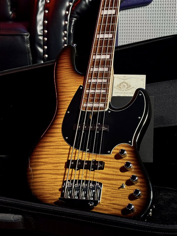 Baixo 5 Cordas Ativo Mayones Jabba Dirty Sunburst 2019