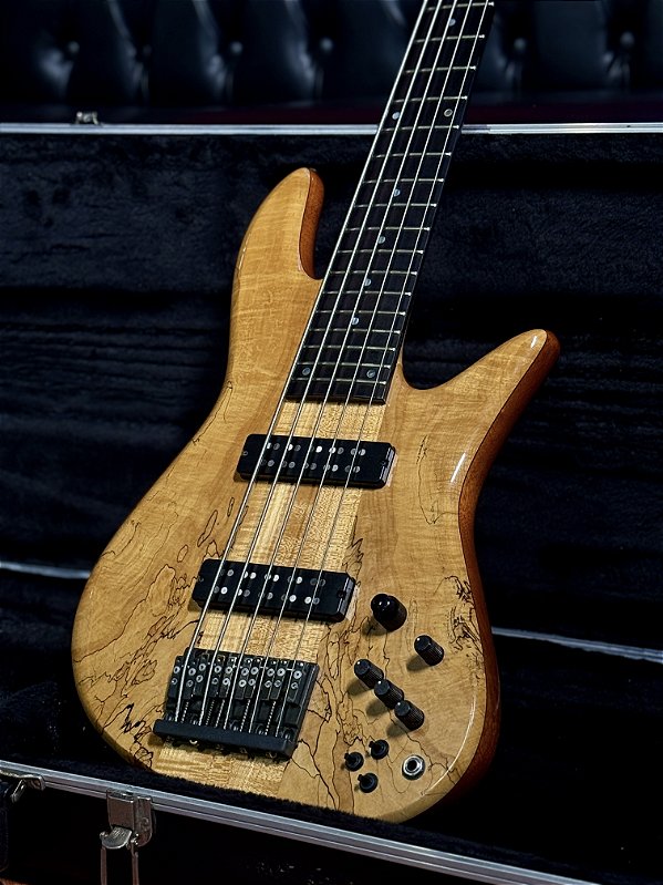 Baixo 5 Cordas Fodera Emperor Elite Custom Natural 1996