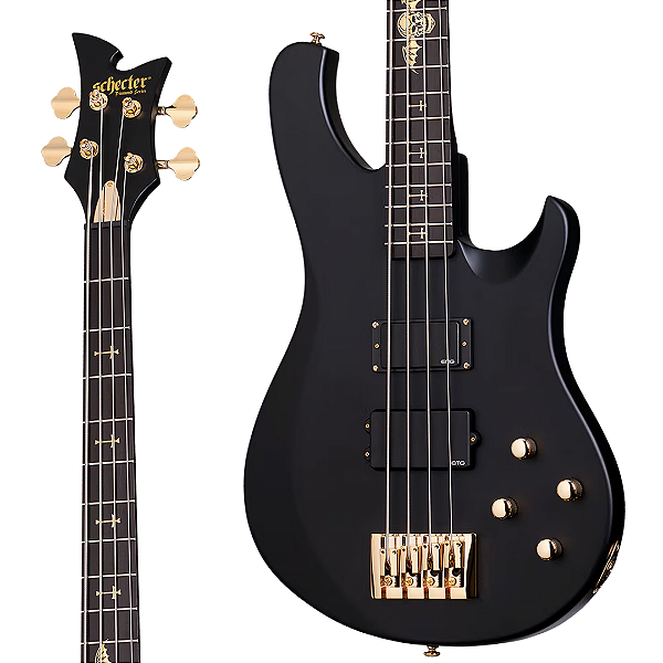Baixo 4 Cordas Schecter Artist Johnny Christ Bass Satin Black