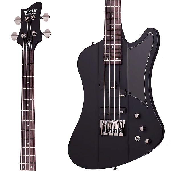 Baixo 4 Cordas Schecter Artist Nikki Sixx Satin Black