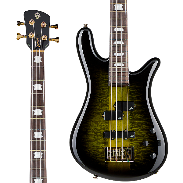 Baixo 4 Cordas Ativo Spector Icon NS-2 Neck Through Haunted Moss