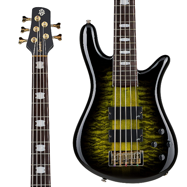 Baixo 5 Cordas Ativo Spector Icon NS-5 Neck Through Haunted Moss
