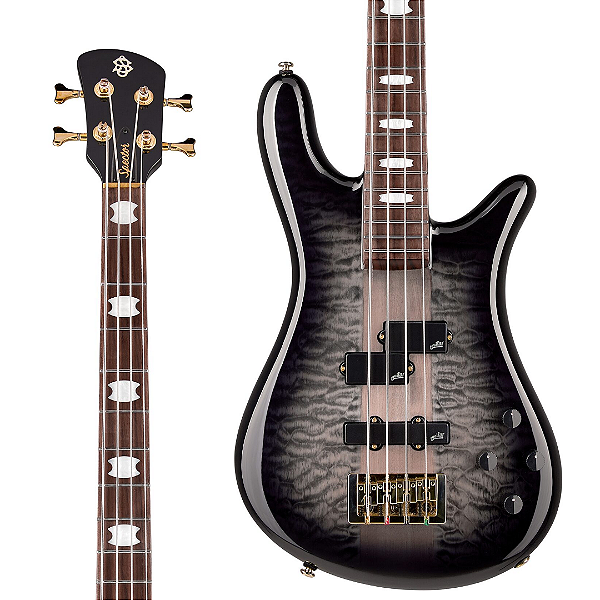 Baixo 4 Cordas Ativo Spector Icon NS-2 Neck Through Black Stain