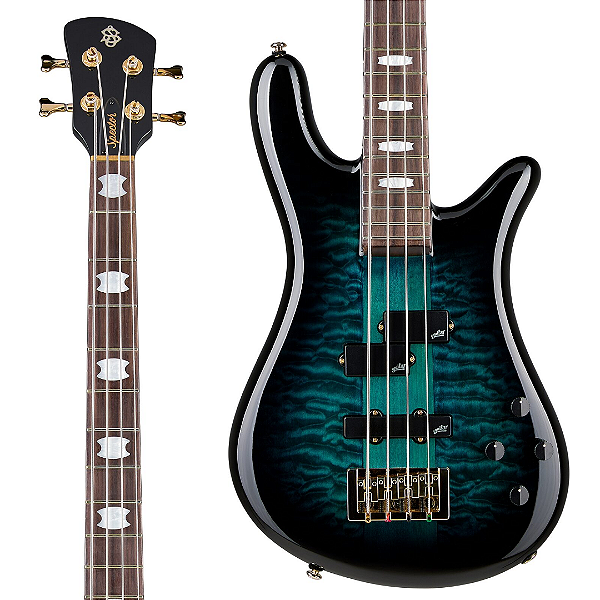Baixo 4 Cordas Ativo Spector Icon NS-2 Neck Through Black & Blue