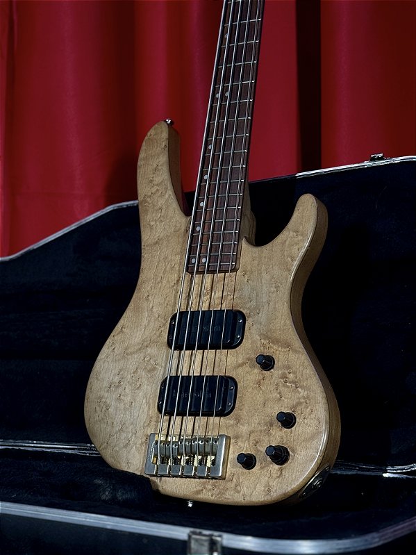 Baixo 5 Cordas Ativo Washburn Bantam XB-925 Natural