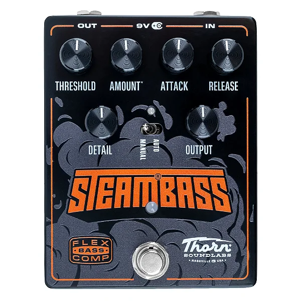 Pedal de Efeito para Baixo Thorn Soundlabs STEAMBASS Flexible Bass Compressor